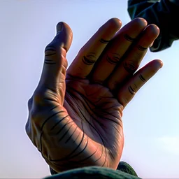 hand in Sergei Senkin style