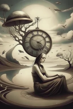 You are caught in your own dreaming where there is no space and are held forever where there is no time; Neo-surrealism