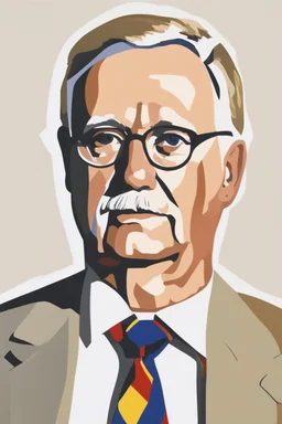 blonde germanic 60 year old male politician portrait by matisse