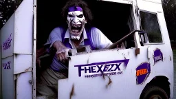 fedex driver as texas chainsaw massacre