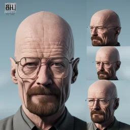 Walter white, realistic, 8k,bald