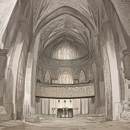 deep underground society with pueblo, greek, and islamic architecture