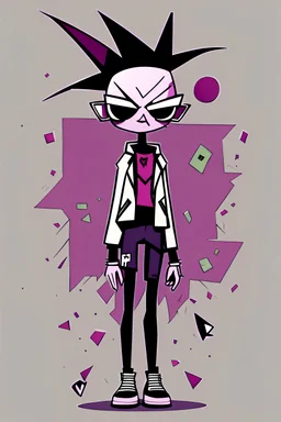 girl, style Invader Zim,