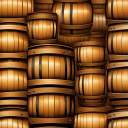 a wooden barrel : 1.5 ) money goes in from above and money comes out from below, ultra quality, vector graphics