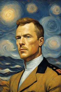 Porträt von captain kirk von Van Gogh