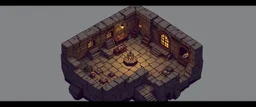 isometric map of thieves den