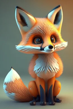 Fox cute 3D