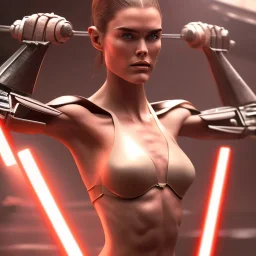 sith hilary rhoda ventress bodybuilder star wars, movie still bluray screengrab hdr