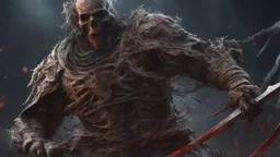 a death screaming ghost warrior. brutal carnage on a battle field. fantasy setting. armor fused to the skin. blood. broken armor. gloves. intense horror. blind terror. scared to death. a masterpiece, fantasy concept art, dynamic lighting, hyperdetailed, intricately detailed, deep color, Unreal Engine, volumetric lighting, Epic cinematic brilliant stunning intricate meticulously detailed dramatic atmospheric maximalist digital matte painting