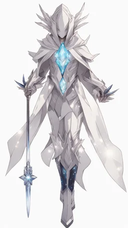 Monster with Multiarms, hoodie, cover face, crystal sword, crystals arm, galaxy face, solo leveling shadow artstyle , high details, intricate details, highly detailed