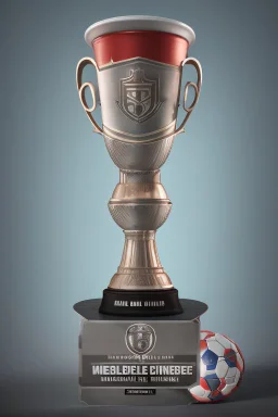 make a winner diploma of the football cup with the name Milo Cup