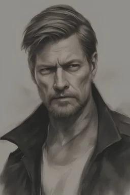 Very Old man Nikolaj Coster-Waldau Stocholm city oil paiting by artgerm display style style dream, symptom, image artgerm display style punk anarchists