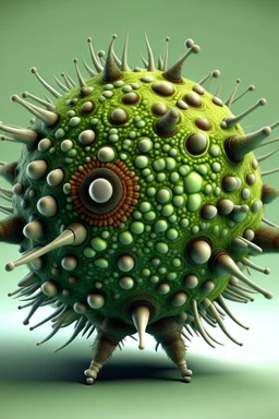 impossible geometry giant organic virus monster