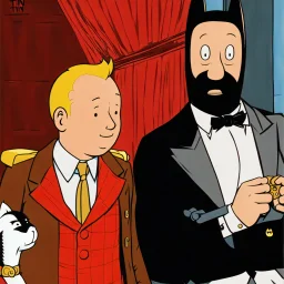 Tintin with batman