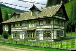 schita cu tema casa taraneasca din Bucovina , incadrata bine in rama , hasurat cu linii fine , cu mare acuratete si contrast , stil gravura pe metal