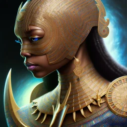 sango fantasy, fantasy magic, intricate, sharp focus, illustration, highly detailed, digital painting, concept art, matte, artgerm and paul lewin and kehinde wiley, masterpiece Asian black panther Egyptian pyramid silver space lady space blood moon galaxy