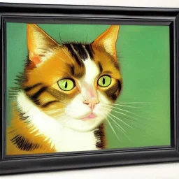 Portrait of a cat by Van Gogh