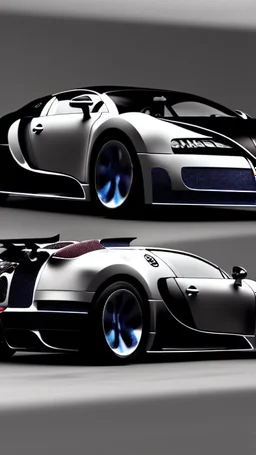 Armored Futuristic Bugatti Veyron Hyper Sport, Photorealistic,4k, Rear View