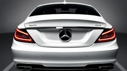 A picture of two eyes that look like the back of a Benz CLS.