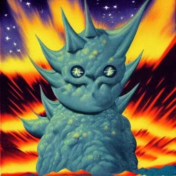 cosmic kaiju by magritte