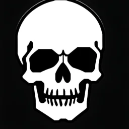 minimalistic skull logo