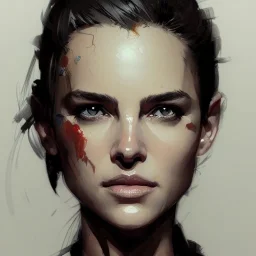 Portrait of nathalile Portman, dramatic lighting, illustration by greg rutkowski, yoji shinkawa, 4k, digital art, concept art, trending on artstation