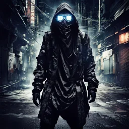 Whispers in the dark alleys of the surviving cities speak of Kai Virtuoso - the ghost in the machine. Draped in garments seamlessly integrated with camouflage tech, and goggles perpetually projecting data streams before his eyes, Kai is a master of evasion and a harbinger of techno-anarchy.Dystopian, Hyper detailed, realistic fur, Japanese, Extreme depth of field, bokeh blur, winter, blizzard, Alberta, all-natural, in the style of candid, imperfection, natural lighting, Professional shot, shot o