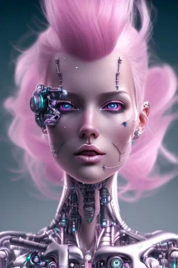 cyborg, pink hair, sexy, perfekt, real, dream