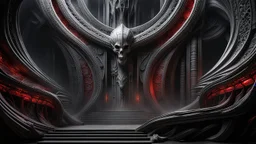 The pit of doom h. r. giger. the naked truth. white and red. smoke and fire. fantasy concept art, exquisite realism, a masterpiece, dynamic lighting, hyperdetailed, intricately detailed, deep color, Unreal Engine, volumetric lighting , Epic cinematic brilliant stunning intricate meticulously detailed dramatic atmospheric maximal,