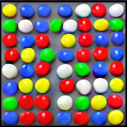 2d normal map, seamless, repeatable, M&M's, ultra realistic, highly detailed, 8k