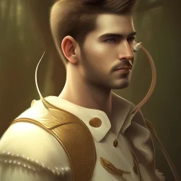 Male, Dark hair, Digital Art, Archer, Dark Forrest background