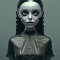 wednesday addams, hyper detail, octane render, unreal engine 5, 8k resolation