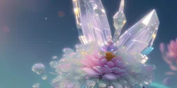 crystal subtle flower in a galactic ambiance beautiful fairy, transparent, delicate colors, in the foreground, full of details, smooth，soft light atmosphere, light effect，vaporwave colorful, concept art, smooth, extremely sharp detail, finely tuned detail, ultra high definition, 8 k, unreal engine 5, ultra sharp focus