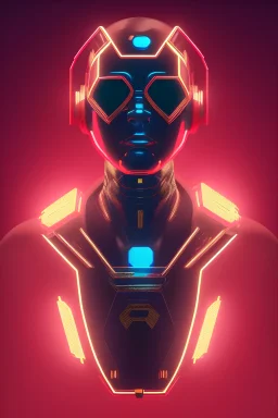 MCU Portrait, Front image. cyberpunk Asian woman, pink short hair. rabbit mask, latex suit. Red, black, gold, color. Punk style. Gradient background, highly detailed, concept art, smooth, unreal engine 5, god rays, ray tracing, RTX, lumen lighting, ultra detail, volumetric lighting, 3d, finely drawn, high definition, high resolution.