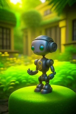 adorable cute chat priest robot in garden,st barbara cathedral, with short punk hair and real human eyes, its such a perfect day, motion blur, smoke, 8k, downlight, soft light, depth of field, photorealism, trending on art station, lotsa detail