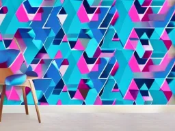 wallpaper triangles technologie blue pink minimalist