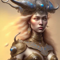 ssango fantasy, fantasy magic, intricate, sharp focus, illustration, highly detailed, digital painting, concept art, matte, artgerm and paul lewin and kehinde wiley, masterpiece silver elephant head bronze Asian African girl nice breast Afo hair turquoise golden waves