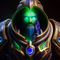 Ultra detailed fullbody Portrait in oil on canvas of heroes of the storm -Zeratul,extremely detailed digital painting,intense stare, extremely detailed face, crystal clear eyes, mystical colors ,perfectly centered image, perfect composition, rim light, beautiful lighting,masterpiece ,8k, stunning scene, raytracing, anatomically correct, in the style of Steve Jung and robert e howard and Wizyakuza and Ohrai Noriyoshi and Simon Bisley and uncannyknack.