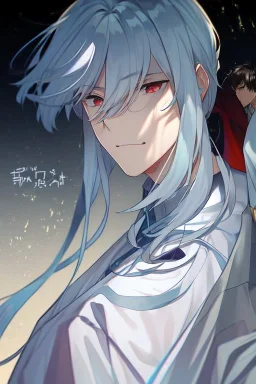 白色头发的男生