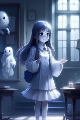 romantic school ghost girl