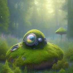 pixar style, volumetric summer garden environment and background, realistic painting of debris ufo, looking excited, volumetric lighting, dramatic lighting, detailed digital painting, extreme dense and fine fur, anime, ornate, colour-washed colors, elegant, small minutiae, tiny features, particulars, centered, smooth, sharp focus, renderman gofur render, 8k, uhd, detailed eyes, realistic shaded volumetric lighting, sunlight caustics, backlight, centered camera view