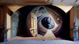 pentadimensional trompe l'oeil giant space