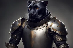 Panther wearing Knight Armour