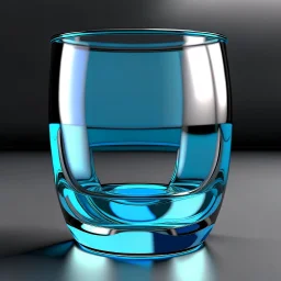 glass cup stylized