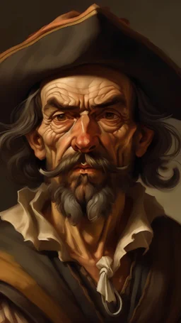 A realistic portrait of Sancho Panza: The peasant laborer who becomes Don Quixote’s faithful squire. He is greedy but kind, faithful but cowardly, and wise but ignorant. He represents the common sense and the practical worldview that contrast with Don Quixote’s madness and idealism. He is short, fat, and dark-skinned.
