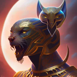 sango fantasy, fantasy magic, intricate, sharp focus, illustration, highly detailed, digital painting, concept art, matte, artgerm and paul lewin and kehinde wiley, masterpiece Asian black panther Aztec pyramid silver space lady space blood moon galaxy