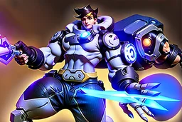 Overwatch game cool fight with all heros