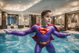 violet, swimming, Super Man, Hotel Transilvania