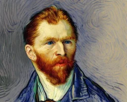 Portrait of a XRP Coin by Van Gogh