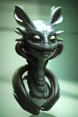 Alien Pixiu, photorealism, hdr, 16k, octane effect, unreal engine, cinema 4d, POTRAIT, Fantasy